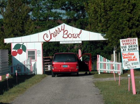 Cherry Bowl Drive-In Theatre - Entrance - Photo From Kim Connel (newer photo)